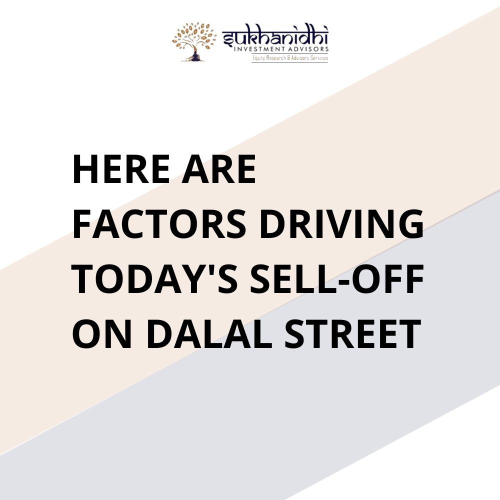 Here are factors driving today's sell-off on Dalal Street.
#stockmarket #QualityInvestment #QualityStocks #sukhanidhi #equity #PortfolioDay