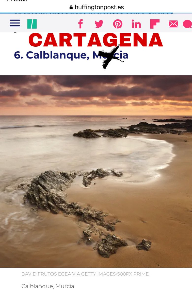 Mariloliana's tweet photo. Si la #PlayadeCalblanque está en #Cartagena y se ubica en otra ciudad o municipio (sin playa), una de dos, o el que lo pone es un ignorante, o es a propósito para perjudicar turísticamente, además de identitariamente, a otra ciudad o municipio. ¿Cual es el interés @ElHuffPost? https://t.co/cftCtstVTI