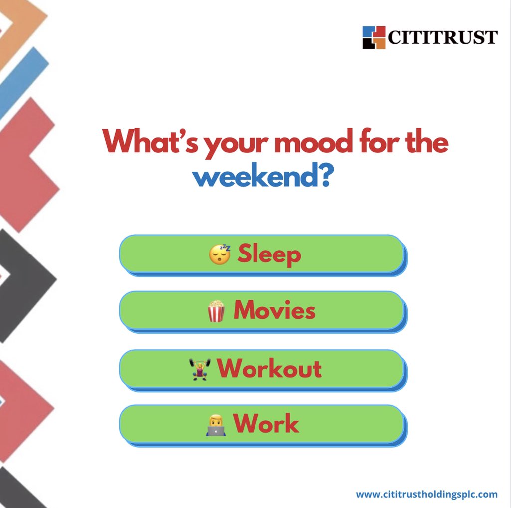 Cititrust_pwm's tweet photo. TGIF 🕺🏽 https://t.co/2Bd2I6V8ZS
