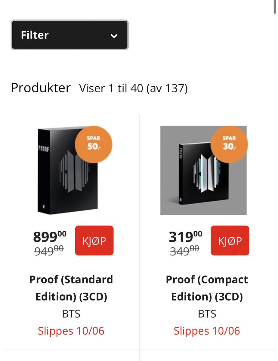 BTSNorway's tweet photo. UPDATE: 

The prices are now reduced! https://t.co/uFaPhAQZVr