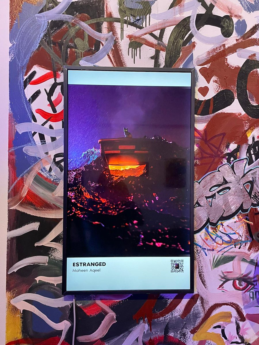 NFTHFAM's tweet photo. NFT ART GALLERY!🚨
Leading from the front. Our founder @maheenisketchy at @NFTgoat_art with her 3D artwork from her collection "Catastrophe in Metaverse". Making us all at NFT Hustlers proud.❤️:')
Link to the piece: https://t.co/XXQchiZtEq https://t.co/1GhQa5O3oy