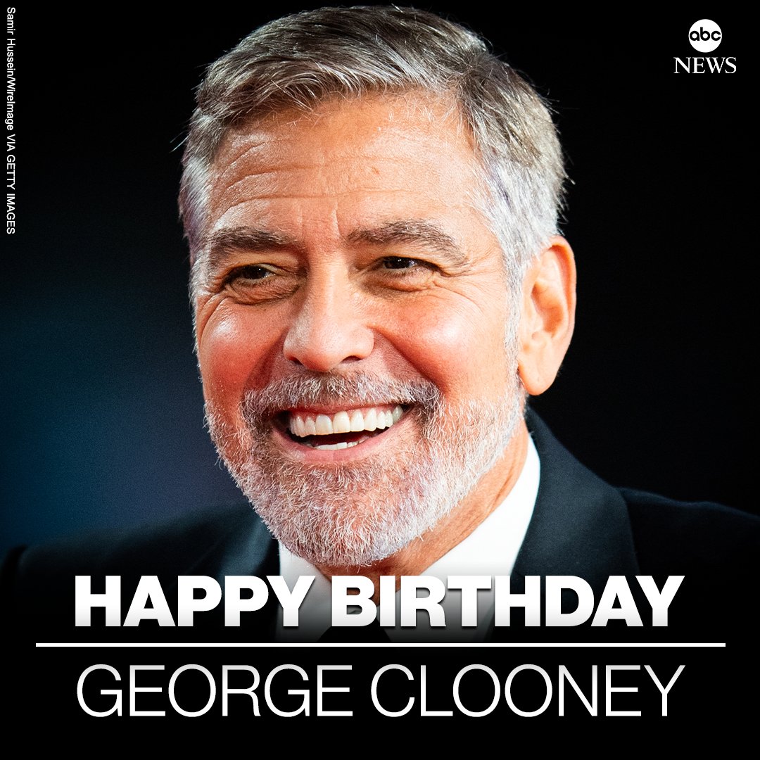 HAPPY BIRTHDAY: Actor-director George Clooney is 61 today.  