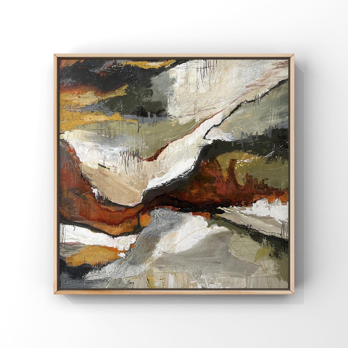 To frame, or not to frame? That is the question… what would your choice be? #art #Abstract #abstractpainting