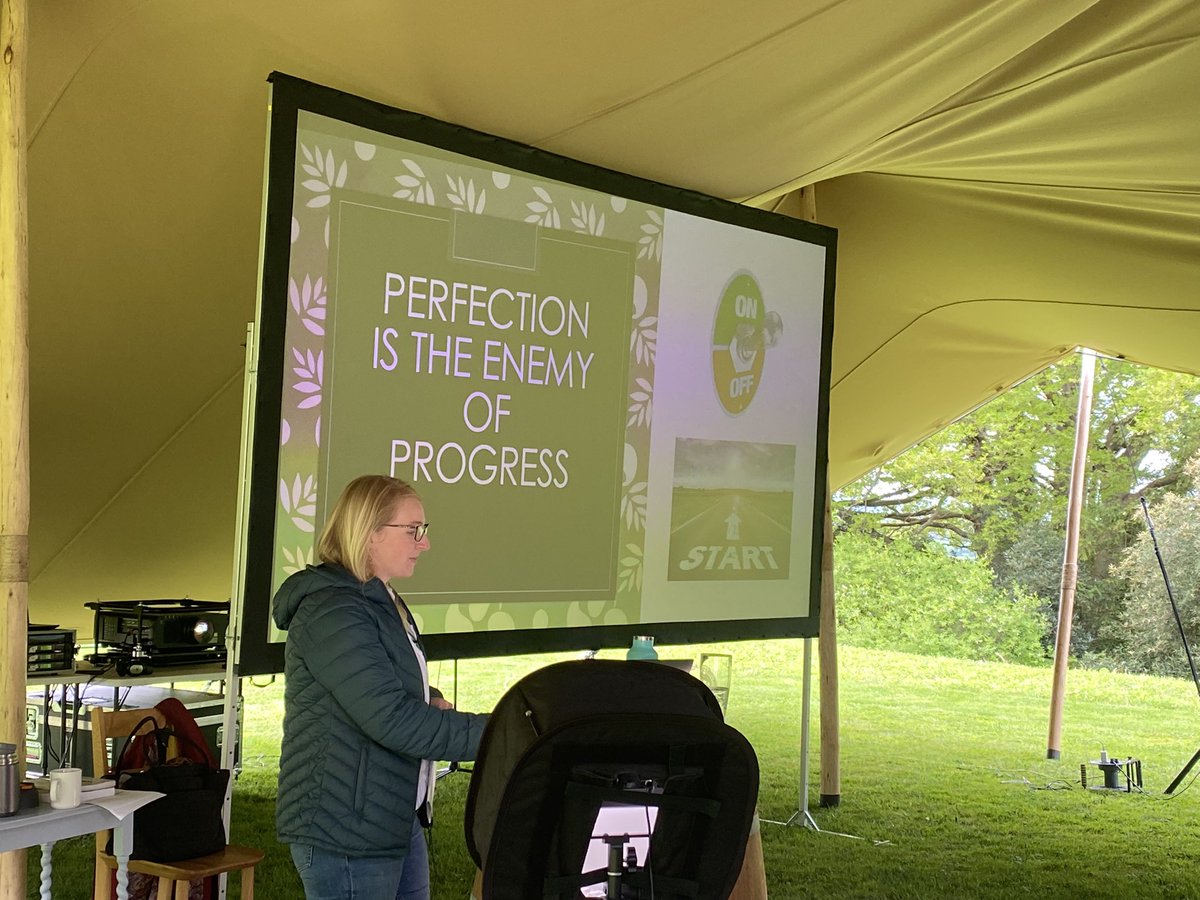 ElizabethNCIM's tweet photo. Jenny reminded us that small changes made by individuals hack have a huge collective impact on #planetaryhealth #nature #climatecrisis #GP #individualchange https://t.co/Hy7P84snVX