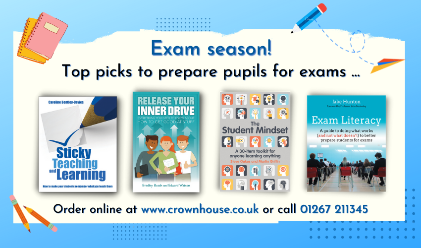 CrownHousePub's tweet photo. #ExamLiteracy by @jakehuntonMFL is a guide to better preparing students for #exams. It focuses on the latest cognitive research into revision techniques & delivers proven strategies which actually work.
Perfect for #ExamSeason: https://t.co/ZhVcQ97uRB.
#Exam #RevisionTechniques https://t.co/KNarkfWUZU