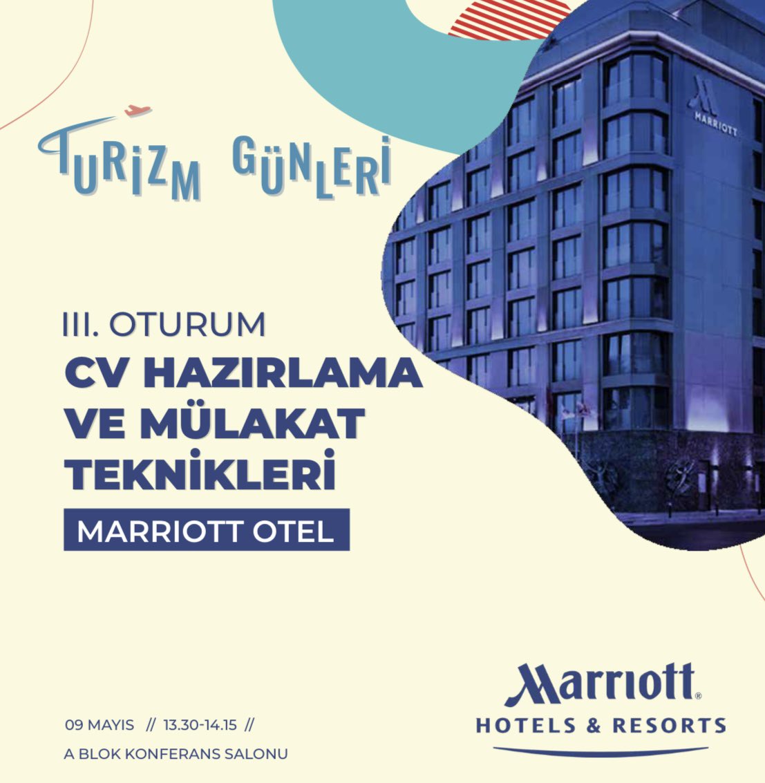 Üniversitemiz Meslek Yüksekokulu Seyahat ve Dil Programları tarafından "Turizm Günleri" etkinliği gerçekleşecektirilecektir. 09 Mayıs Pazartesi günü saat 09:30'da İEÜ Konferans Salonu ve D Blok Çok Amaçlı Salonu’nda yapılacak etkinliğe ilgi duyan herkes davetlidir.