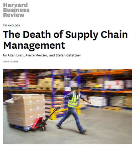 stefan_numi's tweet photo. "Within 5—10 years, the supply chain function may be
obsolete, replaced by a smoothly running, self-regulating utility"
I doubt it. Still too many non connected data points along the #supplychain.
We saw the same optimism for self-driving cars..
#technology #hyperconnection https://t.co/zF12uRR1At
