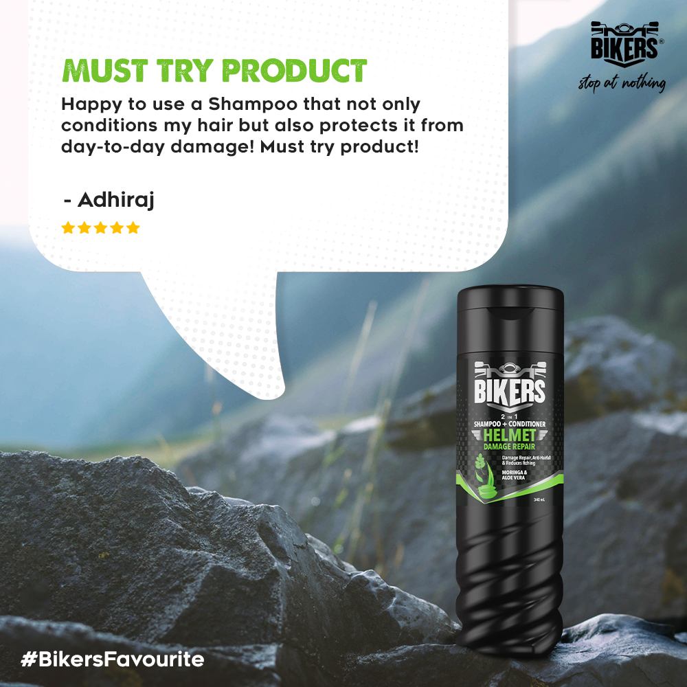 bikersformen's tweet photo. No more stress about your hair damage because Biker’s Helmet Damage Repair Shampoo is here to your rescue! 😏
For the rest, try it out now: https://t.co/giC1XGDBKr🤜🤛
#BikersFavourite #BikersForMen #StopAtNothing #HelmetDamageRepairShampoo #ShampooWithConditioner #HairCare https://t.co/bQykW8Y7eG