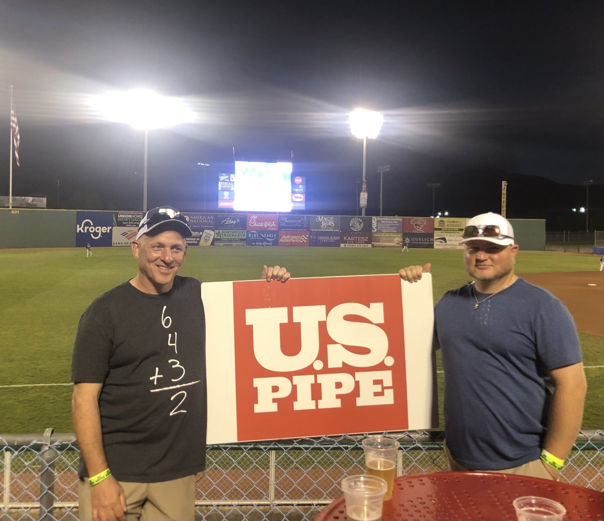 GenevaVAAWWA's tweet photo. A special thanks goes to our  networking sponsors @coreandmain  and @USPipe1899 for a great night at the ballpark! We appreciate your support! https://t.co/xg266yYu7C