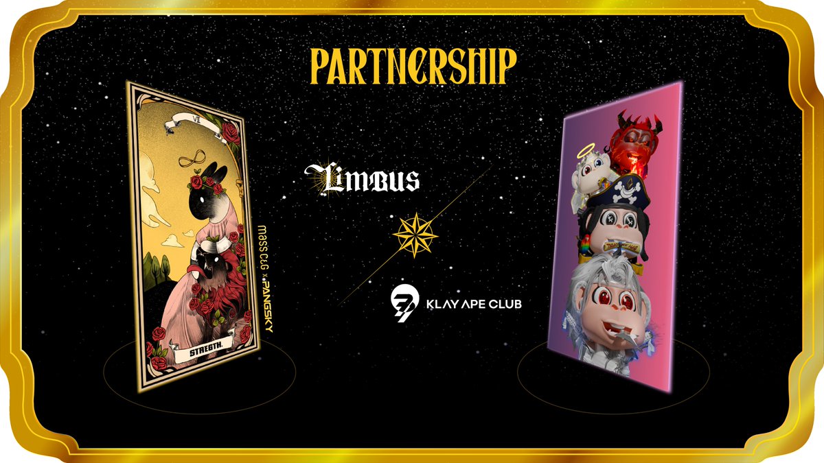 ApeAllianceOG's tweet photo. <KLAY APE CLUB X LIMBUS 협업 기념 WL 이벤트> 

🎁Limbus WL 30 spots

1⃣Follow @PROJECT_LIMBUS, @KlayApe 
2⃣Like &amp; Retweet
3⃣Tag 3 Friends
4⃣Join DC
https://t.co/nmCbH0S7C4
5⃣ Google Form 
https://t.co/HH2Pen5l38

기간: ~ 5.13 22.00 (KST)

@klaytn_official @PROJECT_LIMBUS https://t.co/ost8YvZXVO