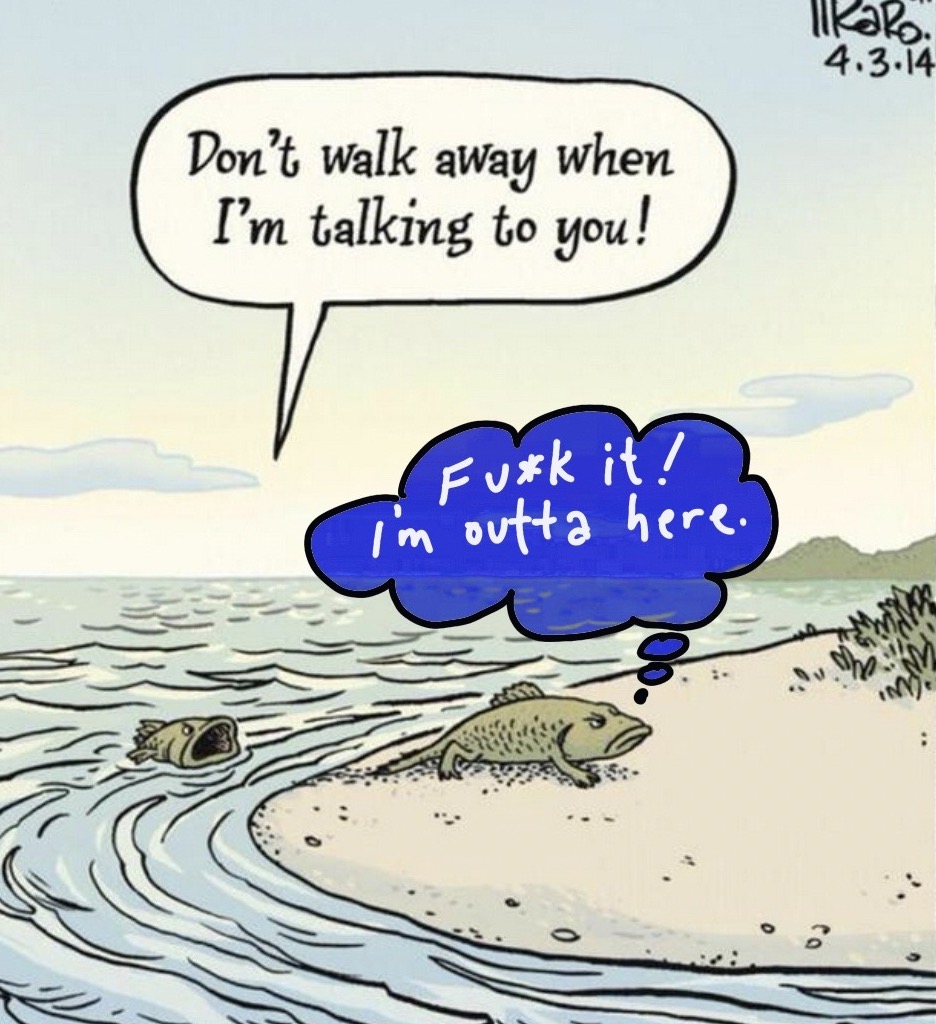 ThinkaholicEU's tweet photo. Dissatisfaction really is a powerful force. If that first Tetrapod was all satisfied &amp; happy, it would not have left the pond &amp; we all would still be 🐟🐠🐡. 

Draw force from your dissatisfaction &amp; evolve fren! Happy Friday!☀️ #NFTCommunity #NFTs https://t.co/WunMBInWUX