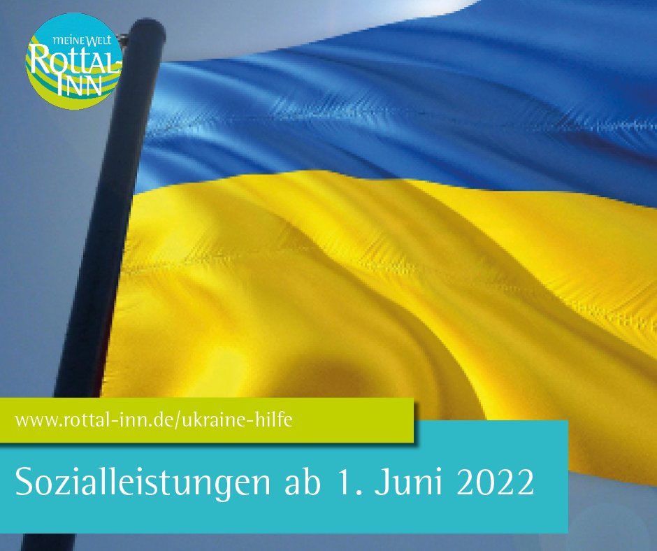Sozialleistungen: Rechtskreiswechsel vom AsylbLG zum SGB II für ukrainische Geflüchtete ab 1. Juni 2022 
Weitere Informationen unter bit.ly/3w1LWuM 
ℹ️🇺🇦 rottal-inn.de/ukraine-hilfe