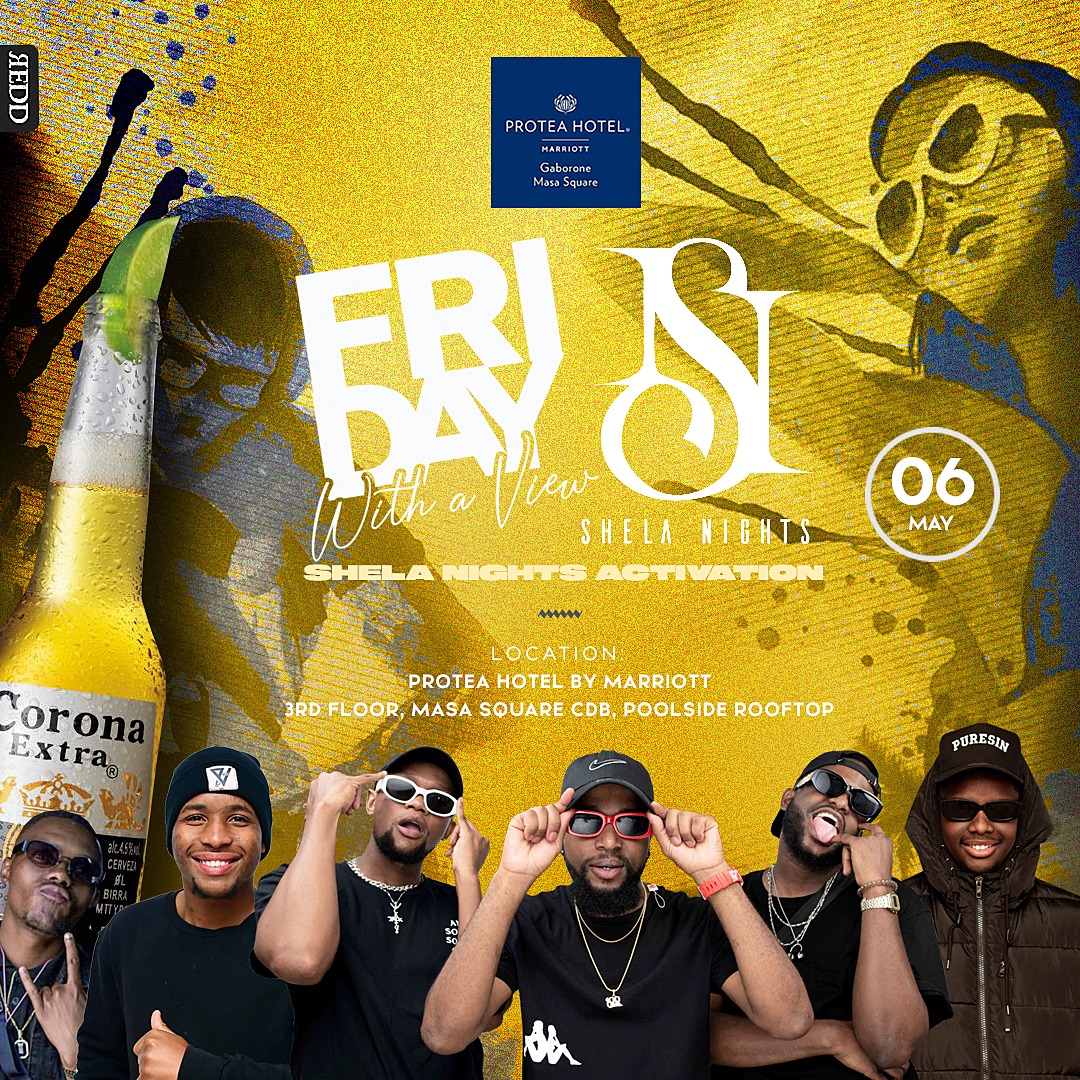 boitumelo_ent's tweet photo. Catch team @shelanights in the cut TODAY at #FridayWithAView at Masa Square Hotel rooftop! 🎉🥂🍾

Information and exclusive tickets to their upcoming #ShelaNights with @mtvbasesouth &amp; @BET_africa will be available. Come early and you could walk away with a ticket or 2 https://t.co/u2phDvABD0