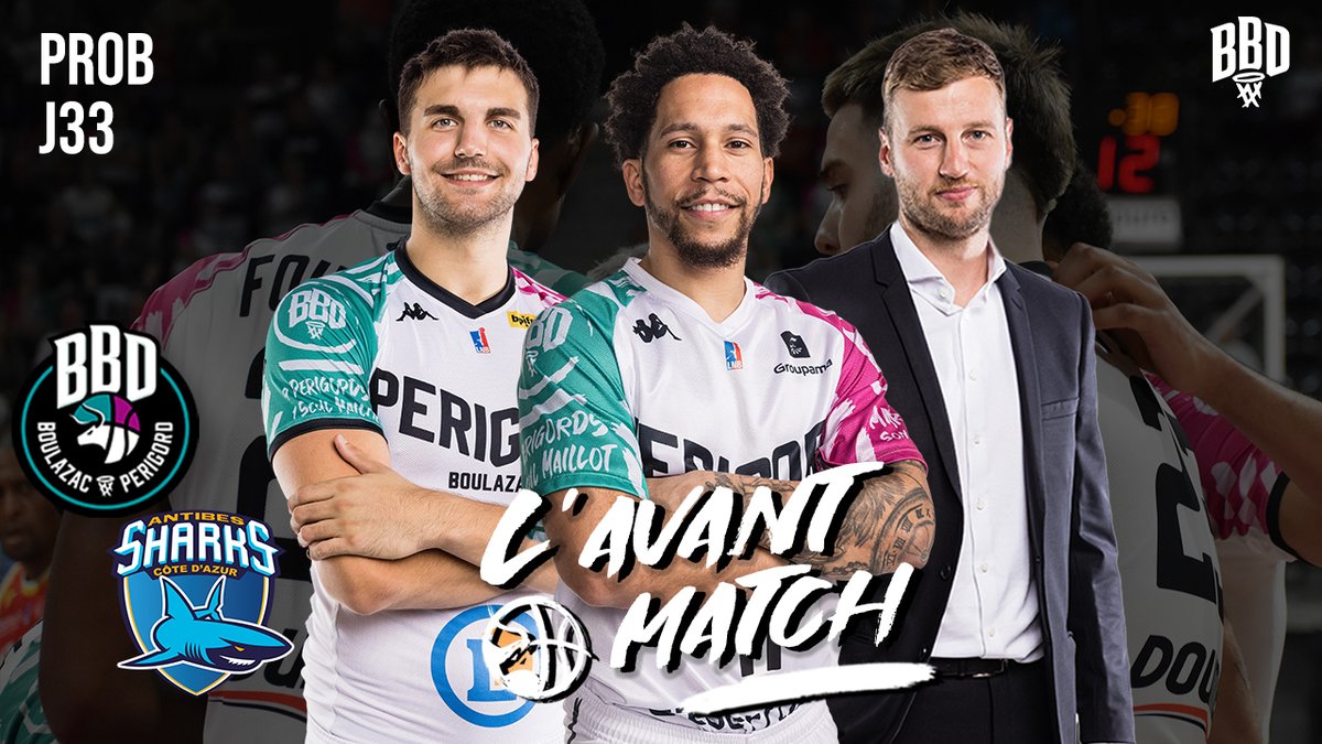BoulazacBasketD's tweet photo. // 📽 L'avant match I #BBD vs @AntibesSharks //

@sirsicnic, @OCortale et @Jeremy_Sarre (Directeur Sportif Adjoint) reviennent sur notre victoire face à Tours, le #match de demain et les objectifs de fin de saison.

👉 https://t.co/qXINmctk8h

#GoBBD https://t.co/HmQFivW86a