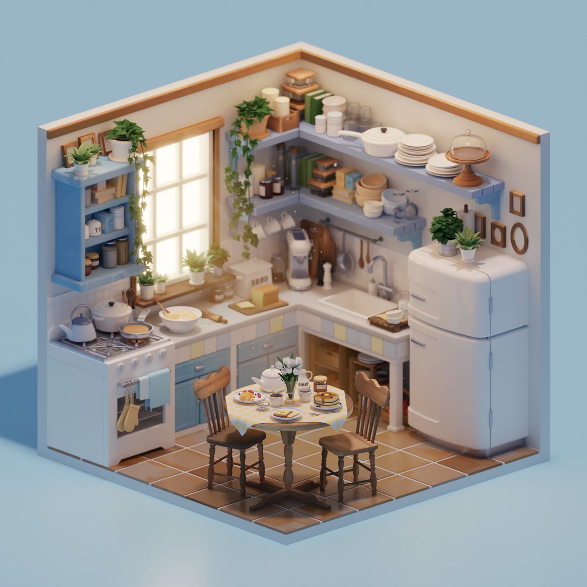 miaboaz's tweet image. “Morning”

Details below 🥞

#b3d #Blender3d