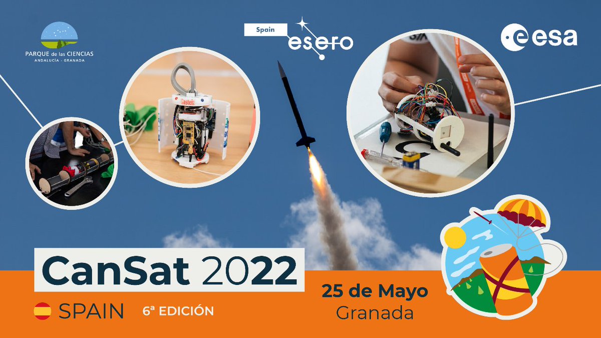 🚀¡Ya tenemos fecha para la Competición Europea de #CanSat2022! <a href="/ESA__Education/">ESA Education</a> ha anunciado que este evento será en Bologna (Italia) del 20 al 25 de junio.
🇪🇸La final nacional está cerca, ¡el próximo 25 de mayo lanzamos nuestros cohetes y elegiremos a nuestro representante!