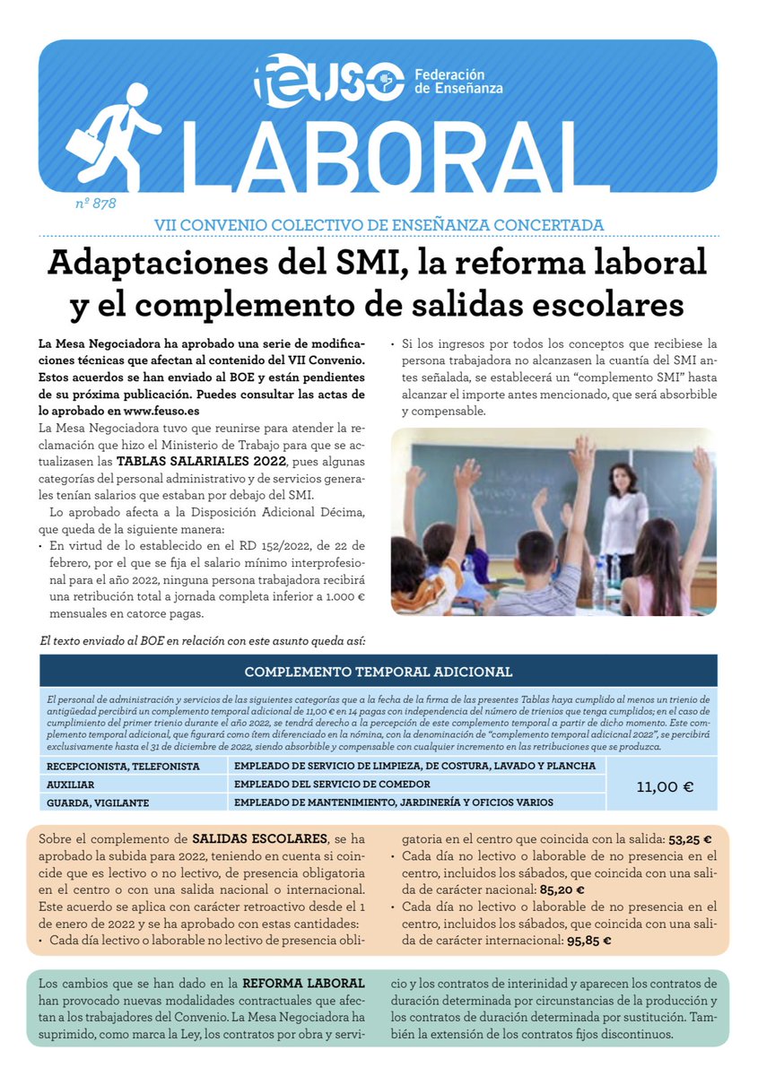 FEUSOCV's tweet photo. 📢 Modificaciones técnicas aprobadas por la Mesa Negociadora que afectan al contenido del VII Convenio. https://t.co/ocoEu6bA9g