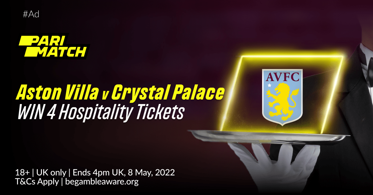 ParimatchUK's tweet photo. Aston Villa fans… We're teaming up with @AVFCOfficial to give YOU the chance to WIN 4️⃣ hospitality tickets to Aston Villa v Crystal Palace, 15 May!

To Enter:
Like, Retweet, Follow ParimatchUK
Tag the friends you’d take &amp; tell us your player of the season!

T&amp;Cs apply