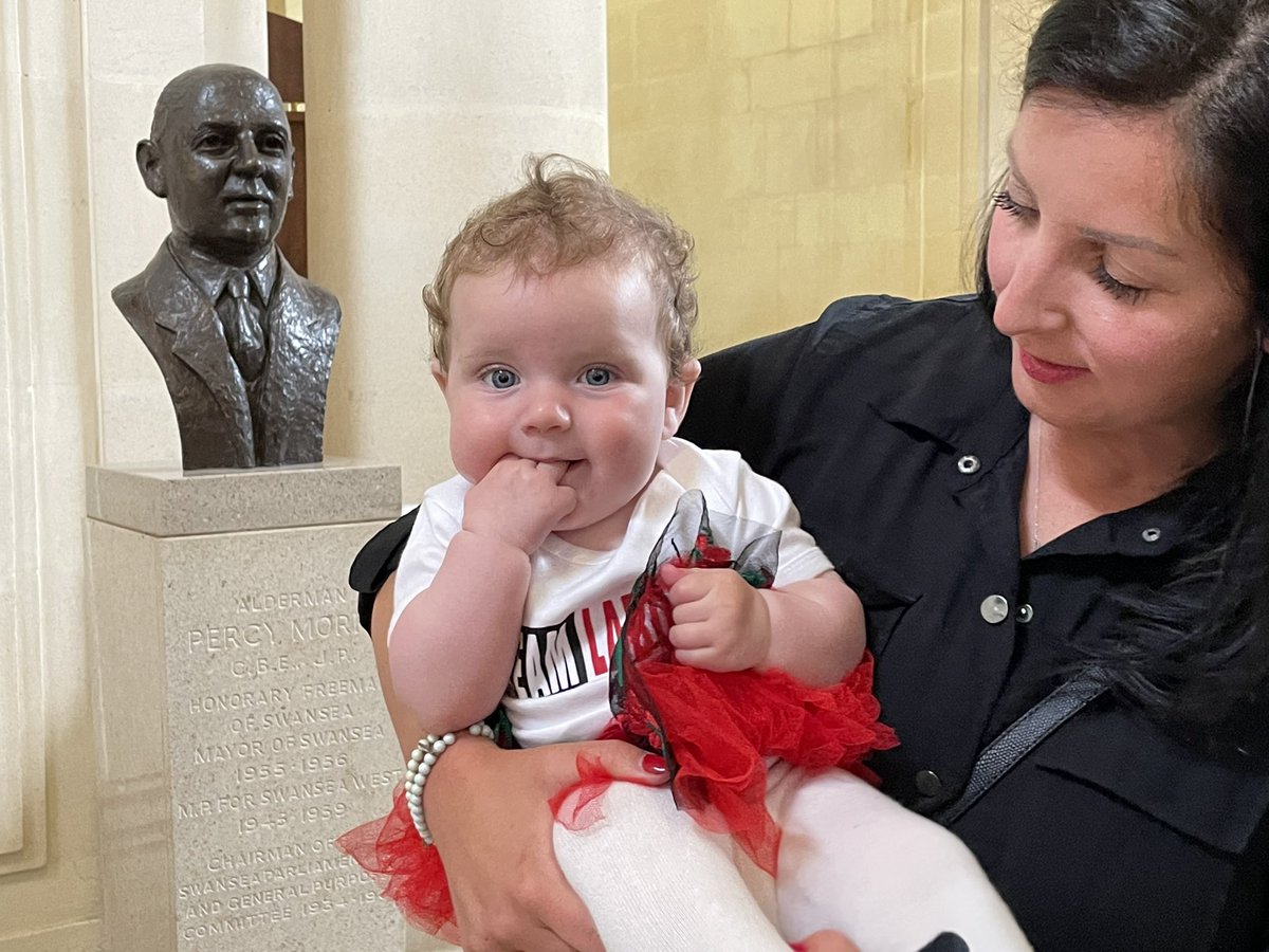 BronWeatherby's tweet photo. Couldn’t resist a picture of beautiful Quinn wearing a red tutu and Labour t-shirt, acting as the cutest mascot for her mum newly elected Labour councillor Nicola Matthews. https://t.co/Q5iH7EYz3C