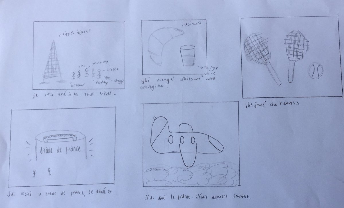 oratory_MFL's tweet photo. Well done to 1st Form French for using the "passé composé" in comic strips! https://t.co/YTjcoOMGAK