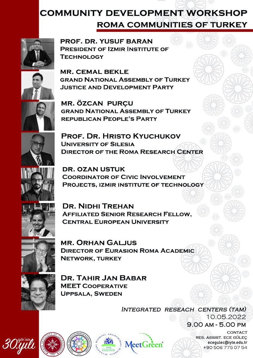 ozanustuk's tweet photo. Join us for the Community Development Workshop: Roma Communities of Turkey. On May 10th, 2022, leading scholars and activists will discuss the challenges and possibilities for community development programs regarding the Roma people of Turkey. @iyteedutr Find out more👇🏽 https://t.co/yOA8Jds5bE