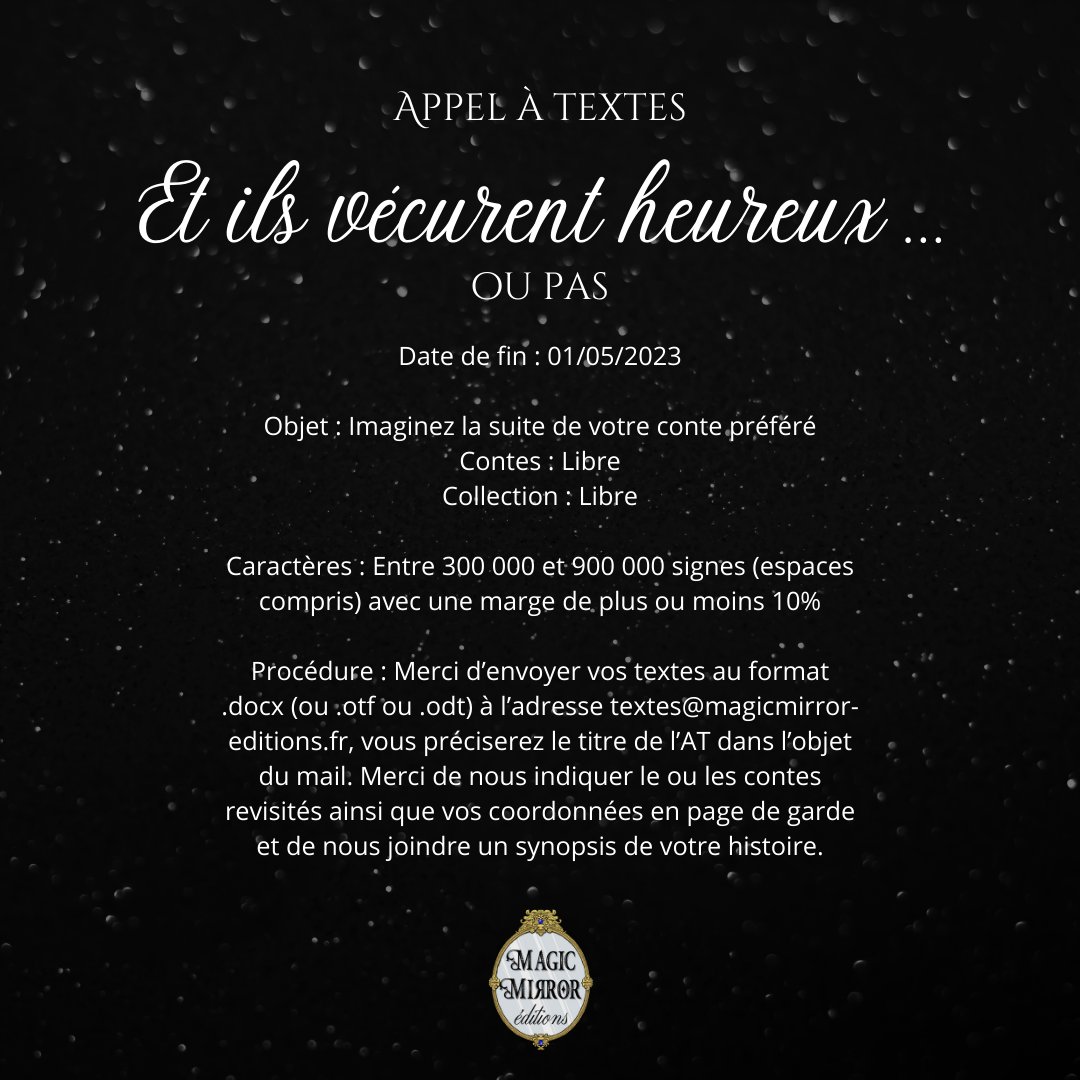 MagicMirrored's tweet photo. A vos claviers, on attend vos histoires avec impatience !
#AppelATexte https://t.co/z1zEWfBycG