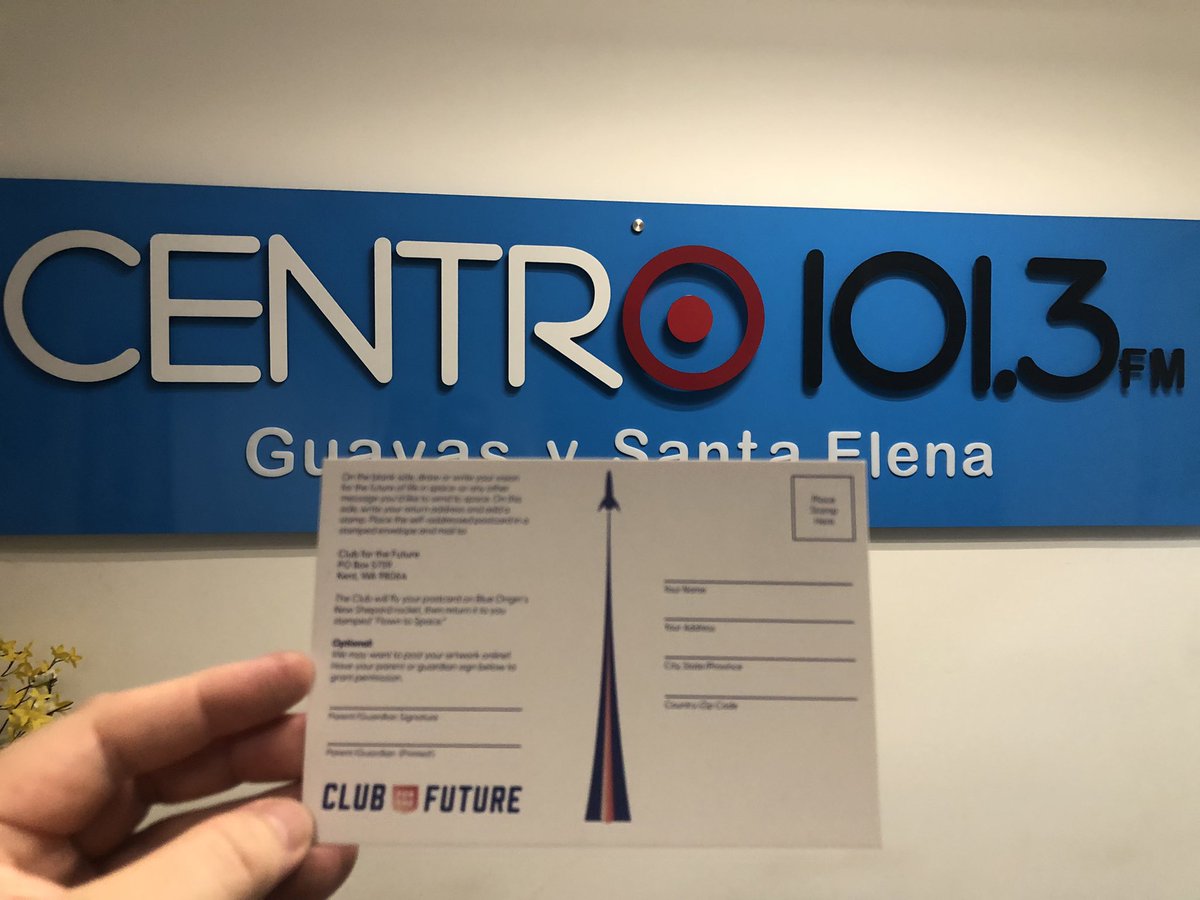 leviathan_space's tweet photo. Estaremos en @radiocentroec hablando sobre las oportunidades espaciales para el #Ecuador, el evento organizado por @iafastro #GLEC2022 que se realizara en #Quito el16-19 de Mayo. La campana de estudiantes de @clubforfuture de enviar postales al espacio 🚀 https://t.co/e134gemBXw