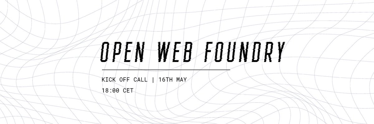 We are happy to announce that the 7th installment of the OWF will be Kicking-Off on May 16th <a href="/6pm/">Follow us @Shop6pm!</a> CEST/ 12pm EST🚀

We welcome anyone who would like to participate in building the new web! 🧑‍💻

Register here and add it to your calendar 👇
addevent.com/event/VM136453…
