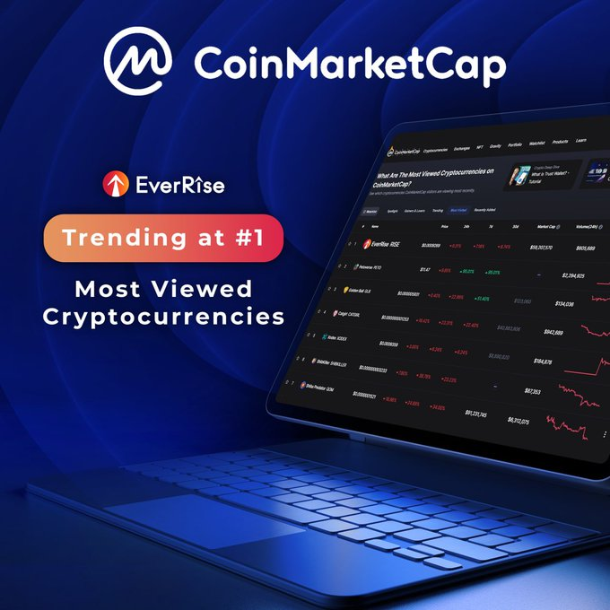hunkmansion's tweet photo. $RISE is currently the #1 Most Viewed #cryptocurrency on @CoinMarketCap
$RISE Now or #EverRise later.
@Grayscale @Sonnenshein @investanswers @ARKInvest @EverRise https://t.co/guZfVsSLMq