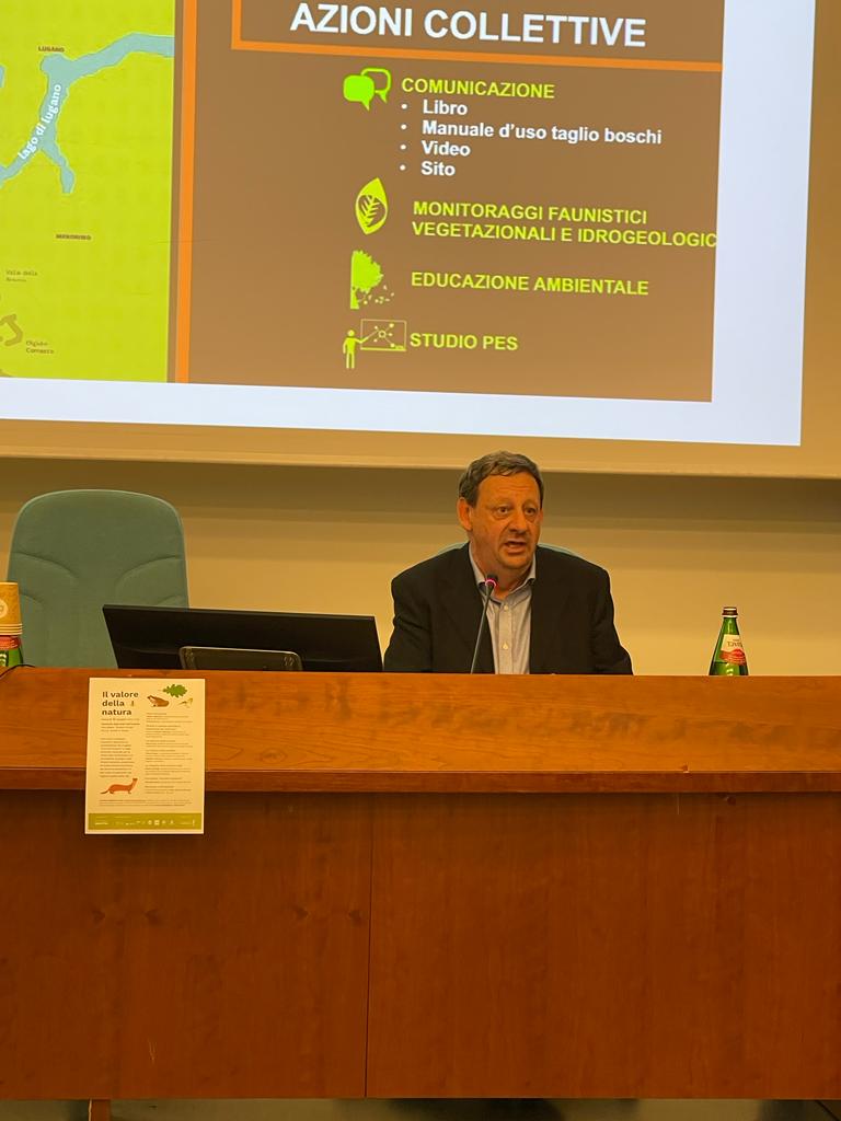 Ha concluso l'evento Giuseppe Barra, presidente del Parco Campo dei Fiori, raccontando #CorridoiInsubrici. "C'è stato un lavoro corale: crediamo in azioni che possano diventare esempi di come si può agire concretamente sul territorio"