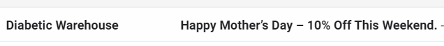 jmcasa's tweet photo. Mother's Day weekend Inbox... that's a lot to unpack.
#NOTthediscountsyouwerelookingfor
#MothersDay2022 https://t.co/QqQVNgKqHR