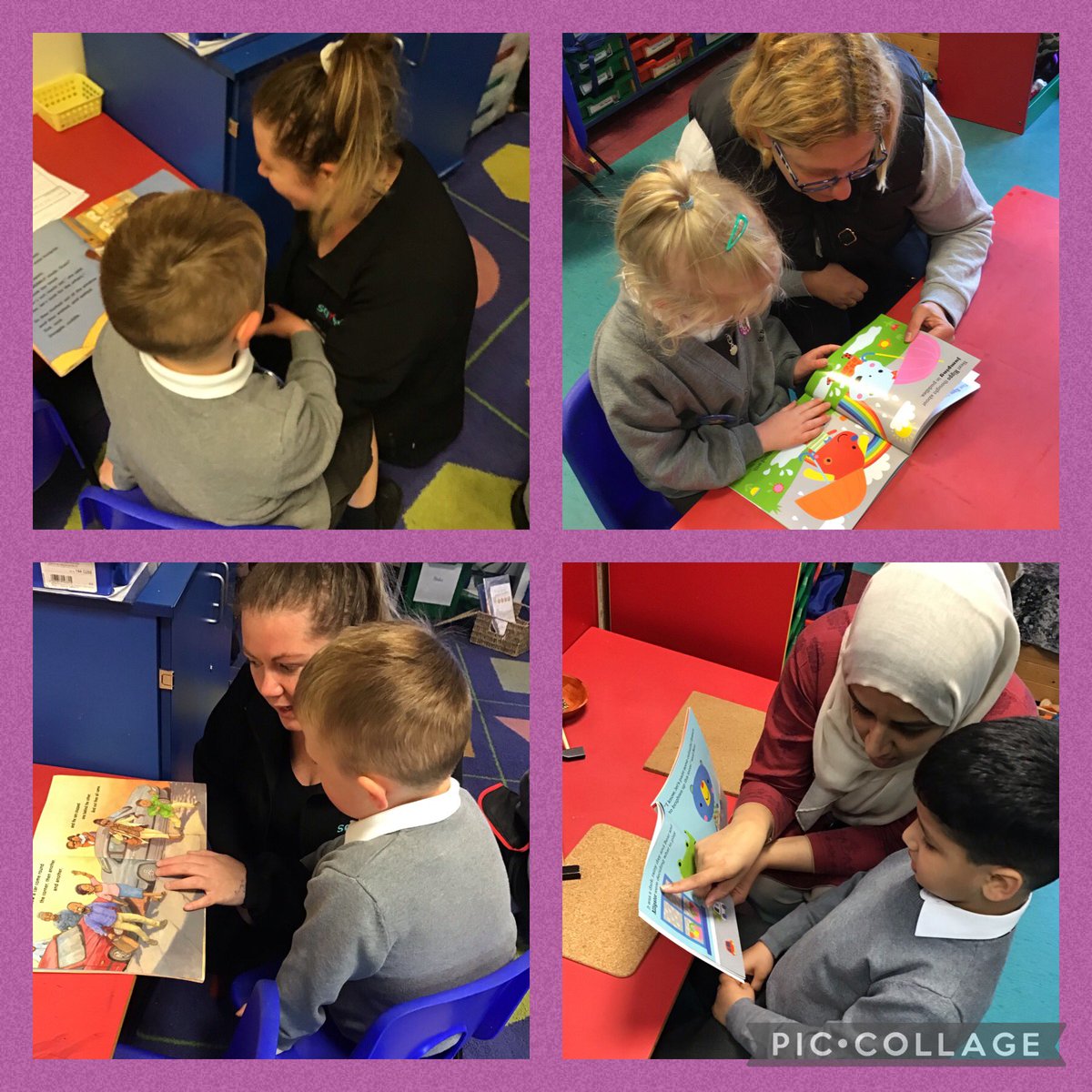 StBernsPrimary's tweet photo. Parents, thank you for joining us this morning! The children really look forward to our Friday morning #ReadingSessions #ReadingForPleasure 📚📚📚 https://t.co/LdogHF28tJ