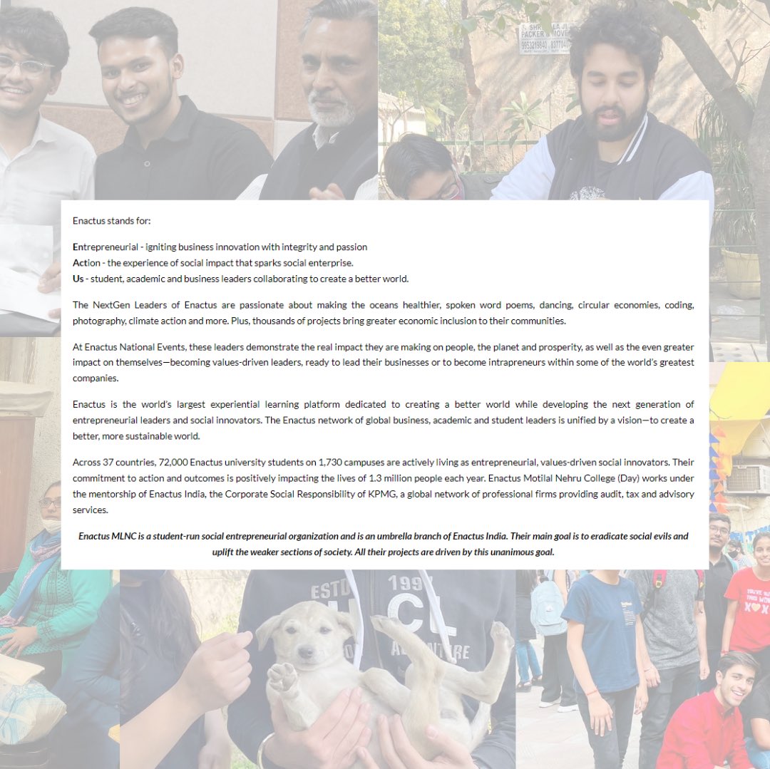 EnactusMLNC's tweet photo. Business Touch Magazine, a renowned news outlet, recently featured Enactus Motilal Nehru College in its digital magazine. We credit this accomplishment to our many dedicated members, and we thank the Business Touch Magazine for recognizing our efforts.

#enactus#enactusindia https://t.co/pWz5WVzsHV