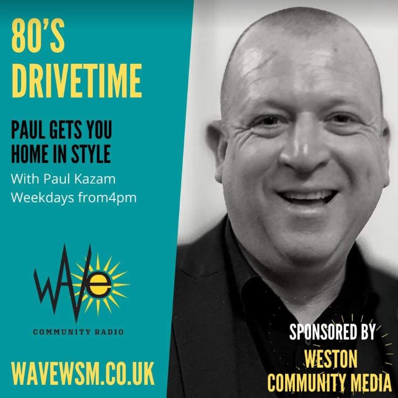 WaveWsM's tweet photo. Fri-YAY so lets go! Its time for @80sdrivetime and Paul has the weekend warmers in a retro stylee!
Live through till 7pm when its @Dawson_PW for the Dancefloor Decades. #weekend #80sdrive #dancefloordecades #WaveWSM #Weston #Westonsupermare https://t.co/caj8uXm0q0