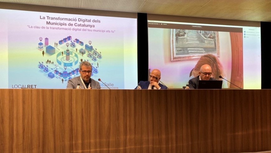 localret's tweet photo. 🚀En marxa la 2a Edició del Programa Executiu en Transformació Digital en la seva edició especial per als municipis. 
💪Som hi!
@LaSalleBCN @andreufrancisco @JosepMPique
 @Carles_I
 
#Localret #PETD #TransformacióDigital https://t.co/bzZSDDb81W