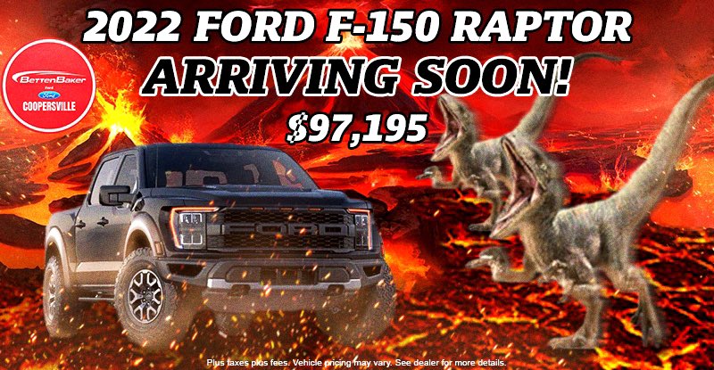 whitsgraphics's tweet photo. The F150 Raptor with its fellow Raptors! 

*This vehicle is sold and is being used for my design portfolio only*

#graphicdesign #cargraphic #cardesign #portfolio #photoshop #ford #fordf150 #f150raptor #raptor #arrivingsoon #incoming #comingsoon #volcanoes #bettenbaker #brandnew https://t.co/fmHITf08I6