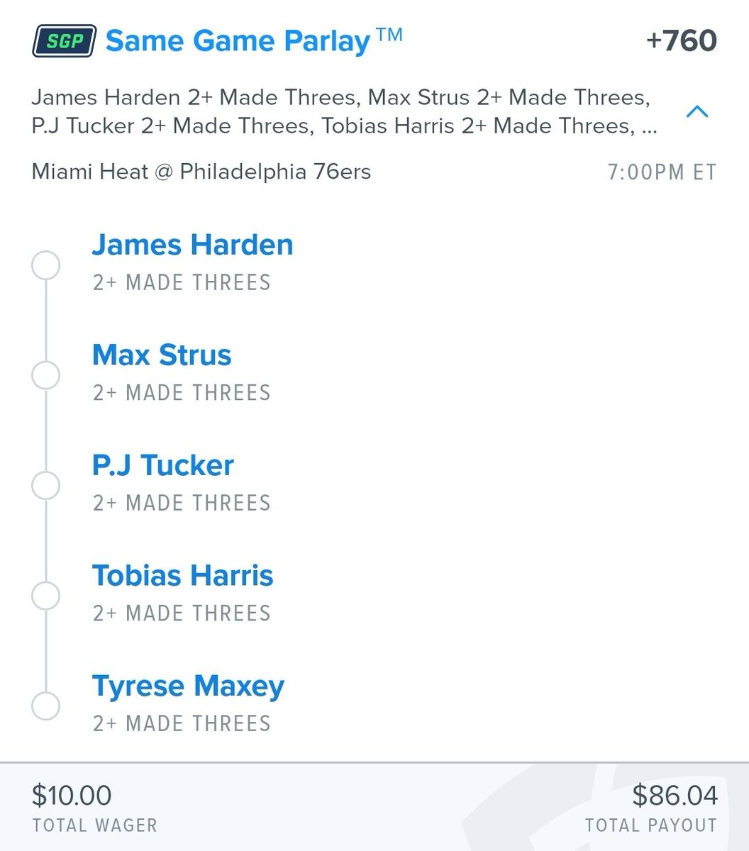 #Sixers play tonight. 

How about a +760 Shander boost?

RT and follow, and if this +760 ticket hits, you could win the $76!

If it doesn't hit, I'll still refund someone's posted ticket up to $25!

#GamblingTwitter #NBA #NBAPlayoffs