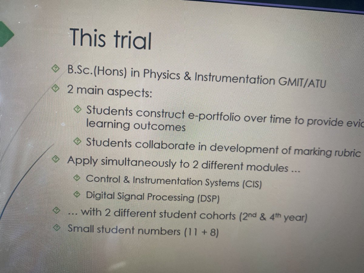 ACosgrove1's tweet photo. Another great example of the use of e-portfolios in @ATU_GalwayCity physics department at #DigitalEd22 demonstrated by Jenny Ryan @ATU_GalwayCity #digitalassessment https://t.co/rDq8i2aKLN