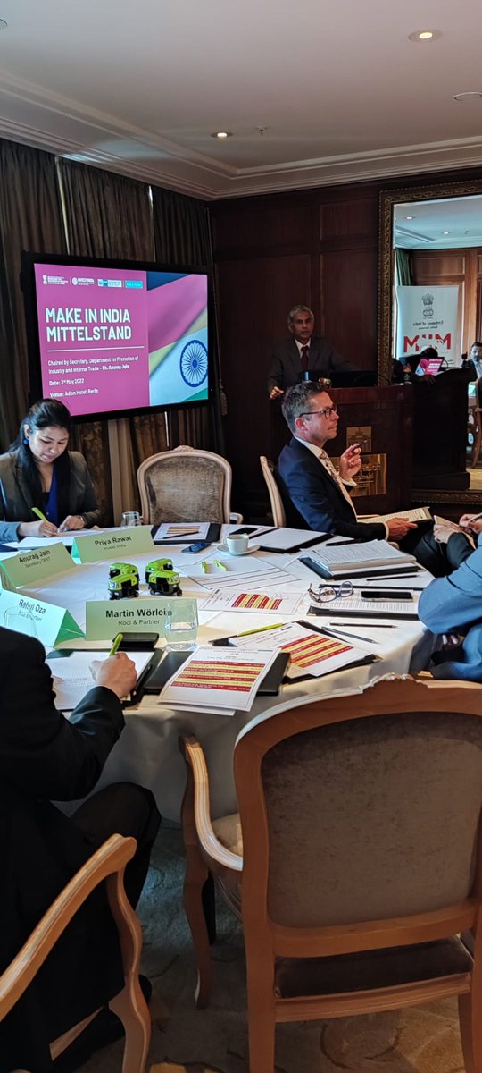 investindia's tweet photo. Thank you, @roedl India &amp; @IndoGerman, for your support in making the 'Make In India Mittelstand' round table a success!

We're encouraged to see the tremendous interest shown by German companies and look forward to facilitating &amp; supporting them in their New India journey. https://t.co/QELBBDZC1m