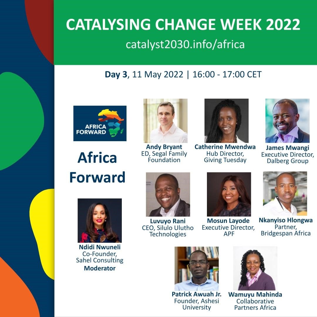 Catch our new #GivingTuesday Africa hub director @bimkenya as part of Catalyzing Change week #Catalyst2030 👇🌍