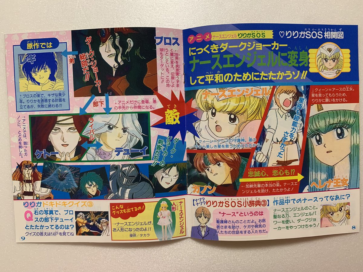 ナースエンジェルりりかSOS アニメブック(歴史的資料)