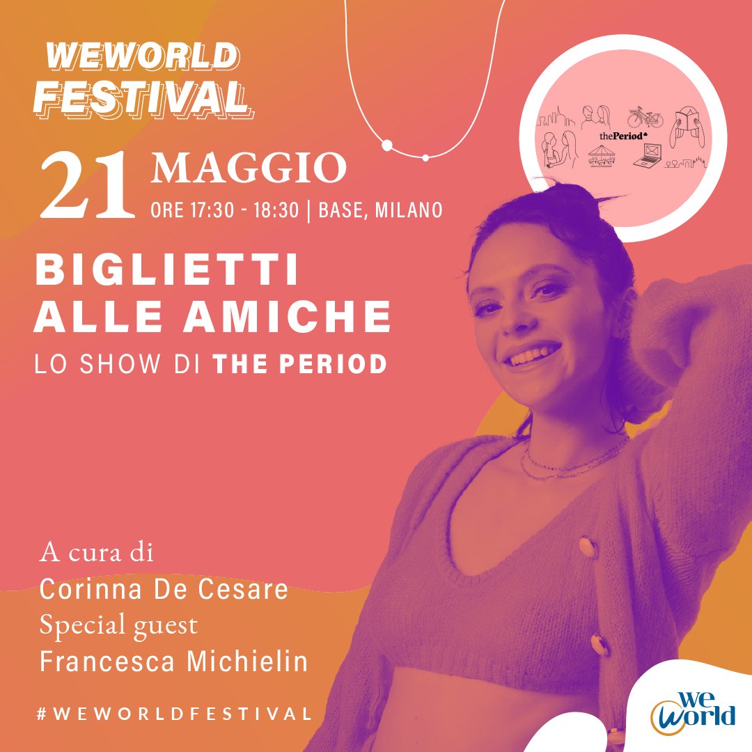 WeWorldOnlus's tweet image. “Chiamami per nome”, ma anche per cognome. Come cambierebbe il mondo delle notizie se lo aprissimo a una pluralità di sguardi? Scopriamolo nello show di The Period, a cura di @corinnadecesare. Special guest: @francescacheeks. Posti su loom.ly/IpU8VBY #WeWorldFestival