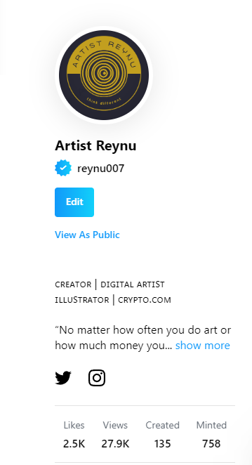 Artist Reynu tweet media