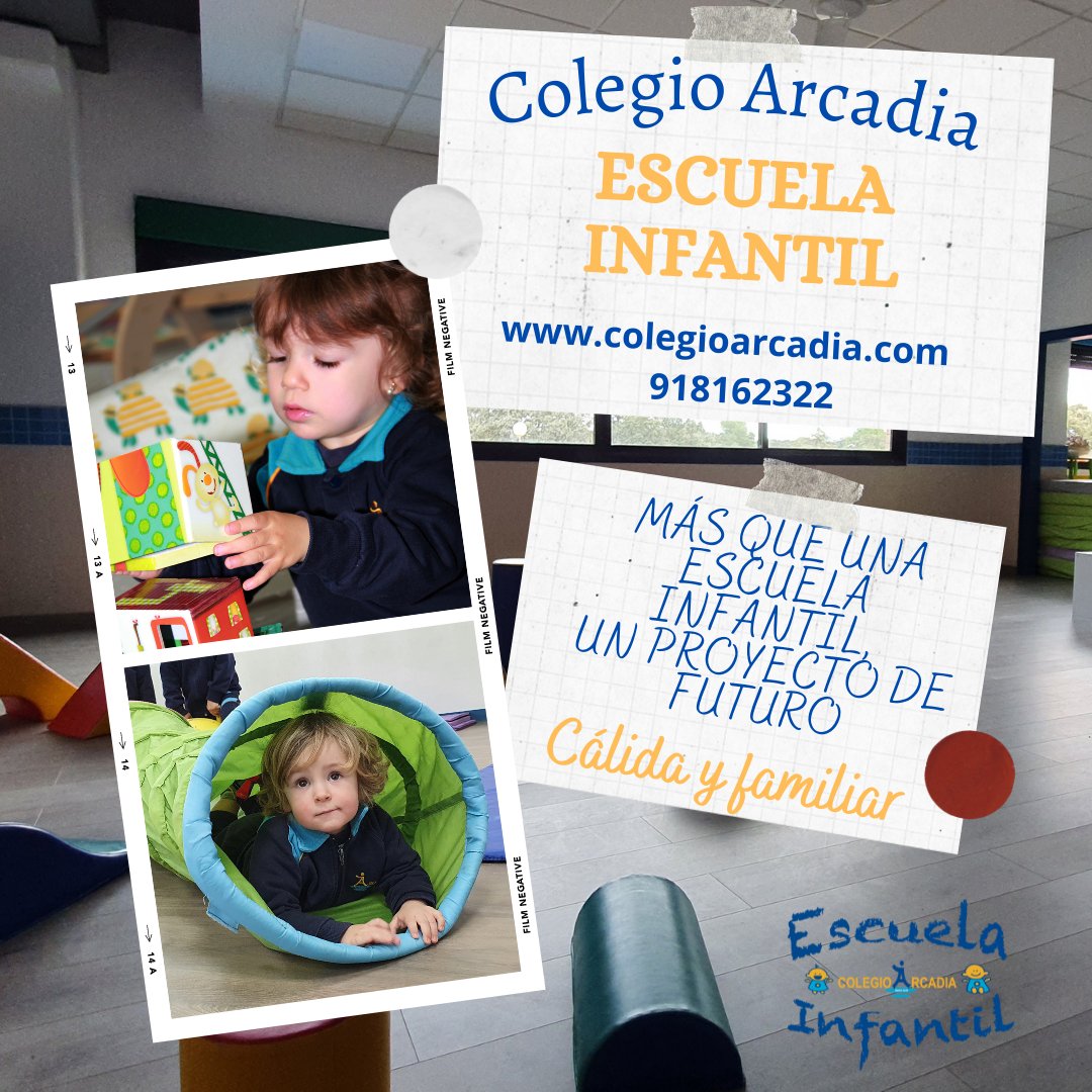 ¡RESERVA YA TU PLAZA!
colegioarcadia.com/escuela-infant…
#colegioarcadia #EscuelaInfantilArcadia #villanuevadelacañada #brunete