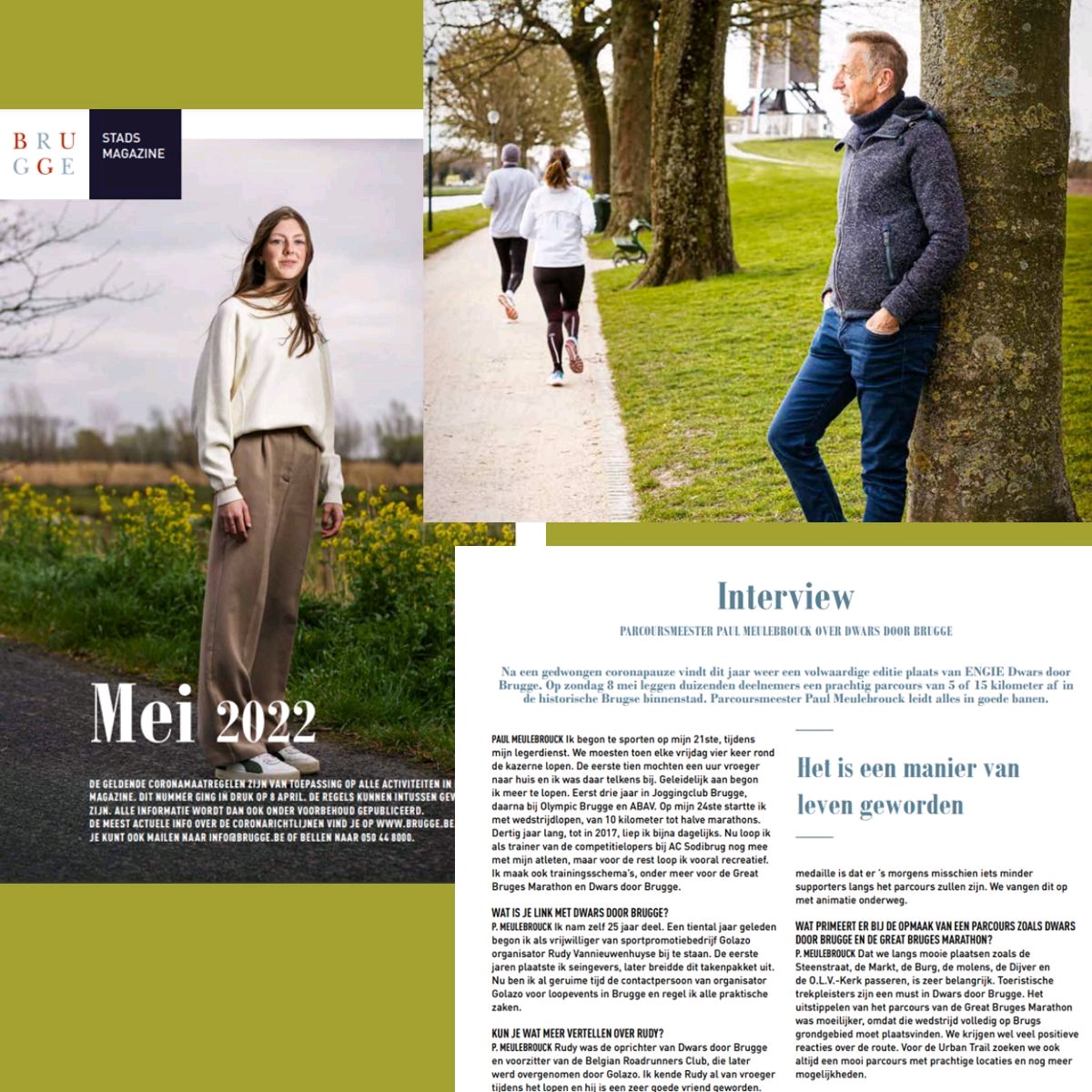 LouiseDelputte's tweet photo. Luisteren naar mensen hun verhaal💛 ! Zoals v inspirerend parcourmeester Paul Meulebrouck van Golazo. Lees het interview ih Stadsmagazine v @StadBrugge n.a.v. Dwars door Brugge: https://t.co/0DpMHXU5aM (p.34) Wie zie ik zondag nog🏃‍♀️🏃‍♂️?
#BruggeSport #BruggeBeweegt #DwarsDoorBrugge https://t.co/CwK7j9cahZ