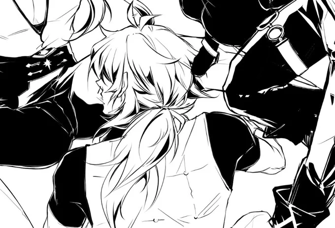 ムキムキのディウックを描いていたのにヵ゛ィァさんの尻を丁寧に描いてしまうなどしている 