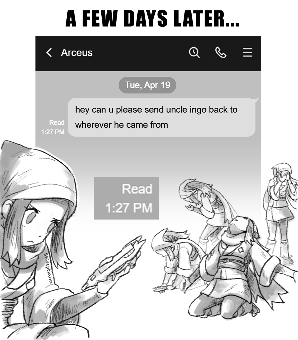 Akari trying to ask important thing via Arc Chat
#PokemonLegendsArceus #PokemonLEGENDS