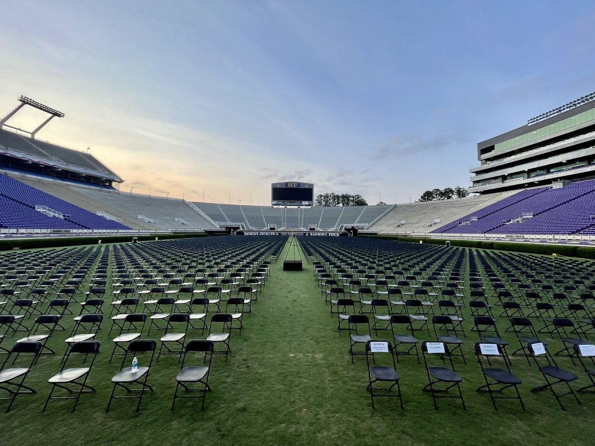 Congratulations <a href="/EastCarolina/">ECU</a> Class of 2022. Your hard work &amp; perseverance through adversity &amp; challenges paid off &amp; you got the WIN. Today we celebrate you &amp; your accomplishments. Now let’s fill this stadium up so you can be honored as <a href="/piratealumni/">ECU Alumni</a>