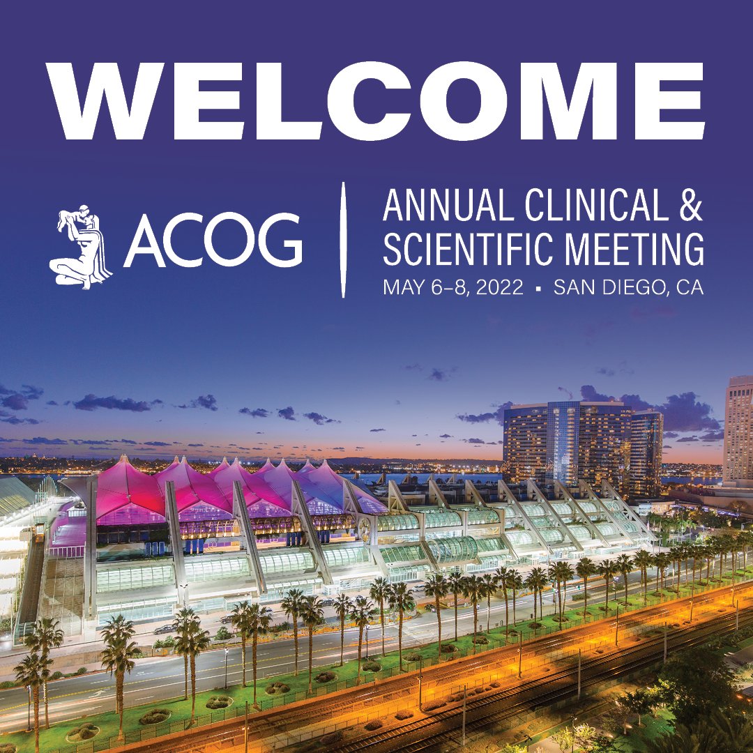 Good morning from San Diego! We are excited to welcome over 4,000 participants to the first day of the 2022 Annual Clinical and Scientific Meeting. Follow along and share your experience using the hashtag #ACOG2022!