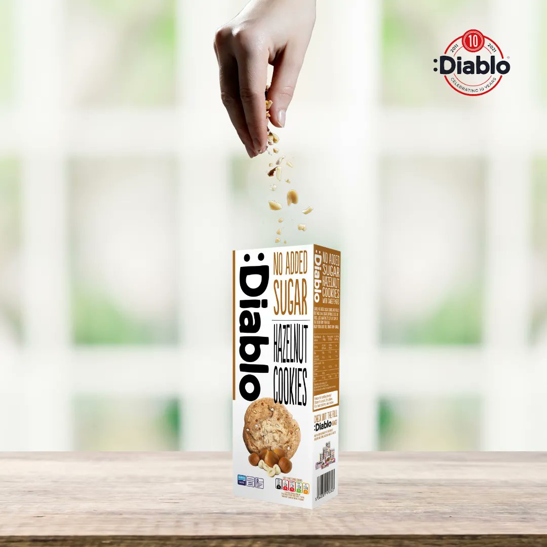 You can’t resist a biscuit with a cuppa! Why not try Diablo No Added Sugar Hazelnut Cookies with your morning brew? 🍪 Are you a biscuit dunker?